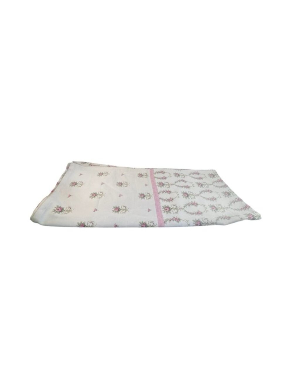 vtg shabby chic cottagecore roses cotton bed spread queen/full 80x44'' - Picture 5 of 8